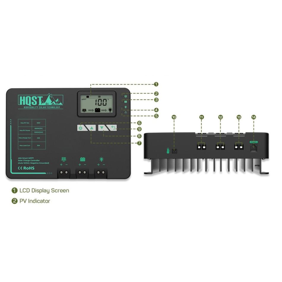 40a MPPT charge controller